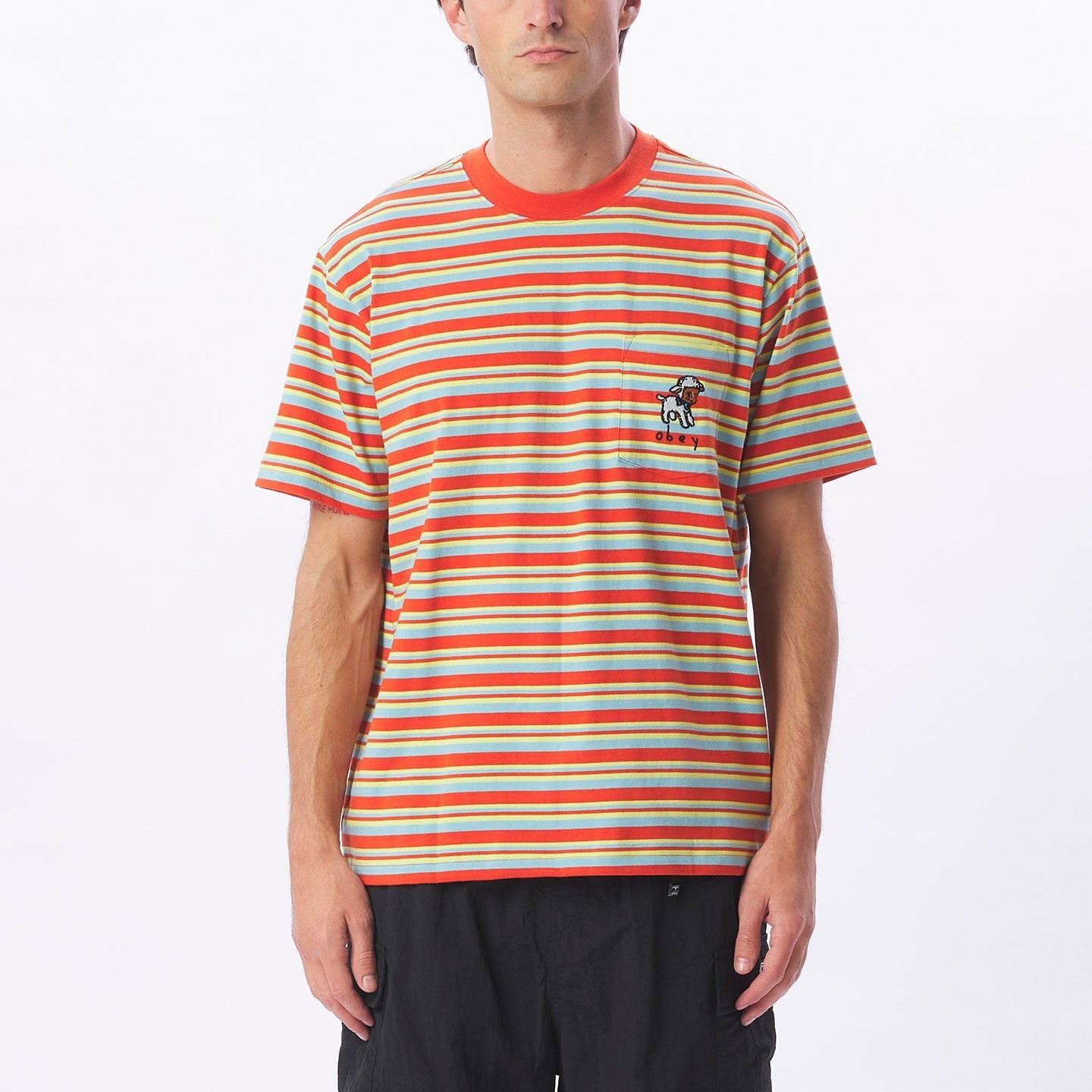 Obey - Doe Pocket SS Tee - Rooibos Multi
