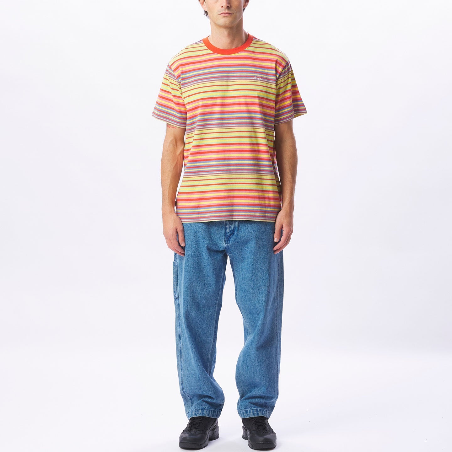 Obey - Break SS Tee - Rooibos Multi