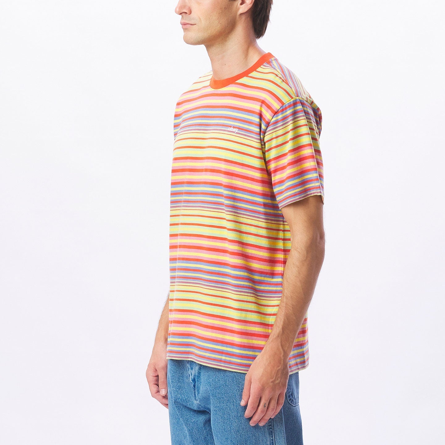 Obey - Break SS Tee - Rooibos Multi