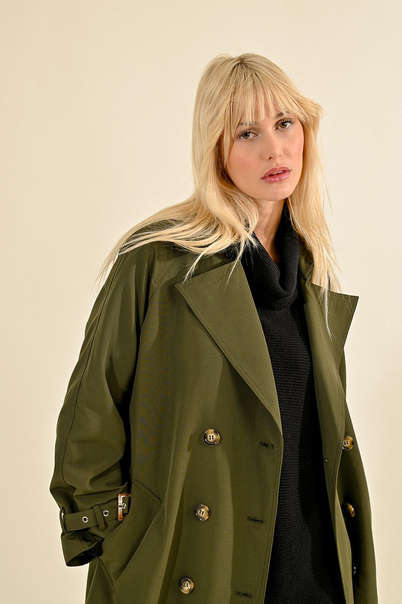 Lili Sidonio - Long Trench Coat - Khaki