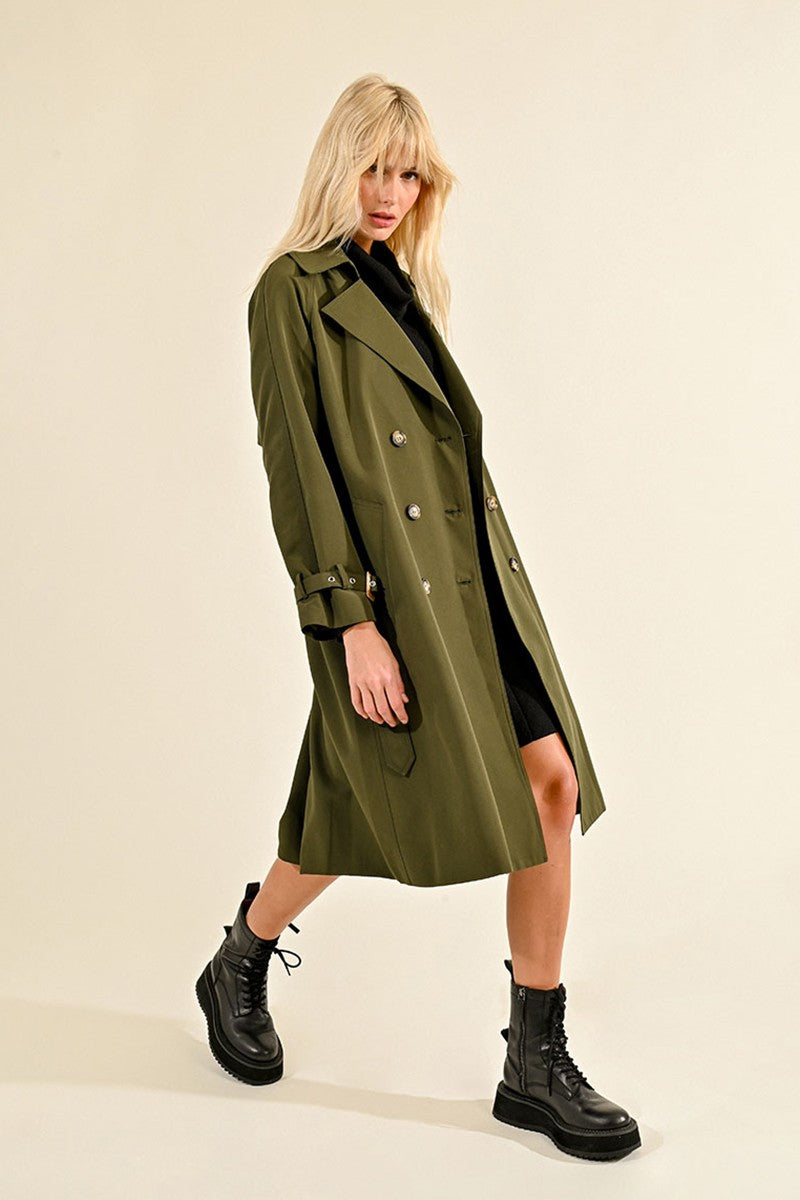 Lili Sidonio - Long Trench Coat - Khaki