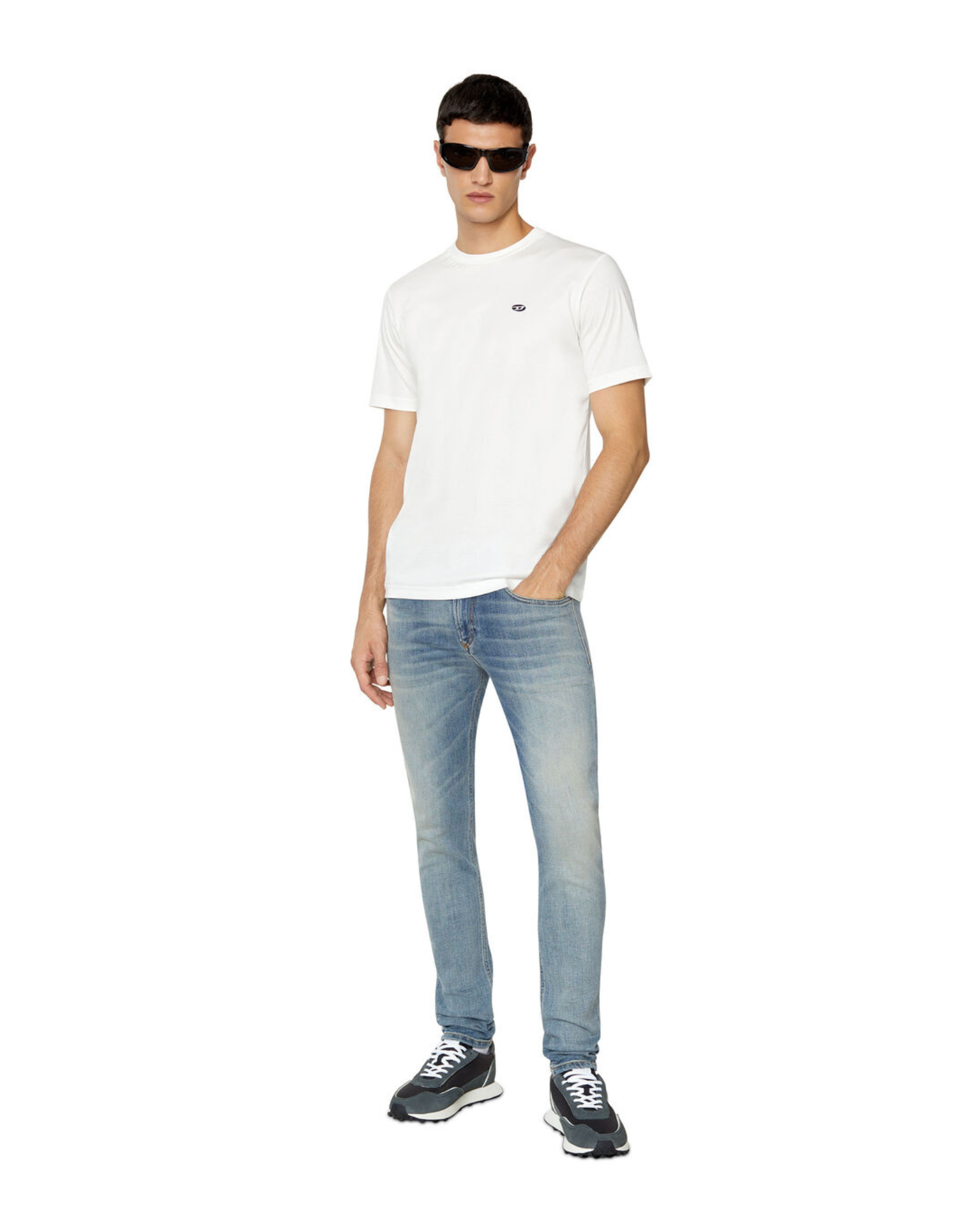 Diesel - S-Racer LC Sneaker - Volcanic Ash/Brilliant White