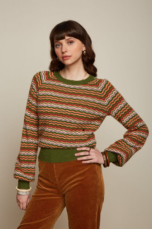 King Louie - Raglan Sweater Twitty - Olive Green