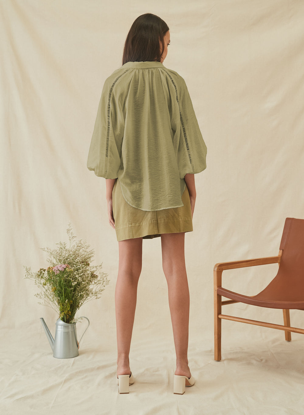 Esmaee - Adina Blouse - Fern