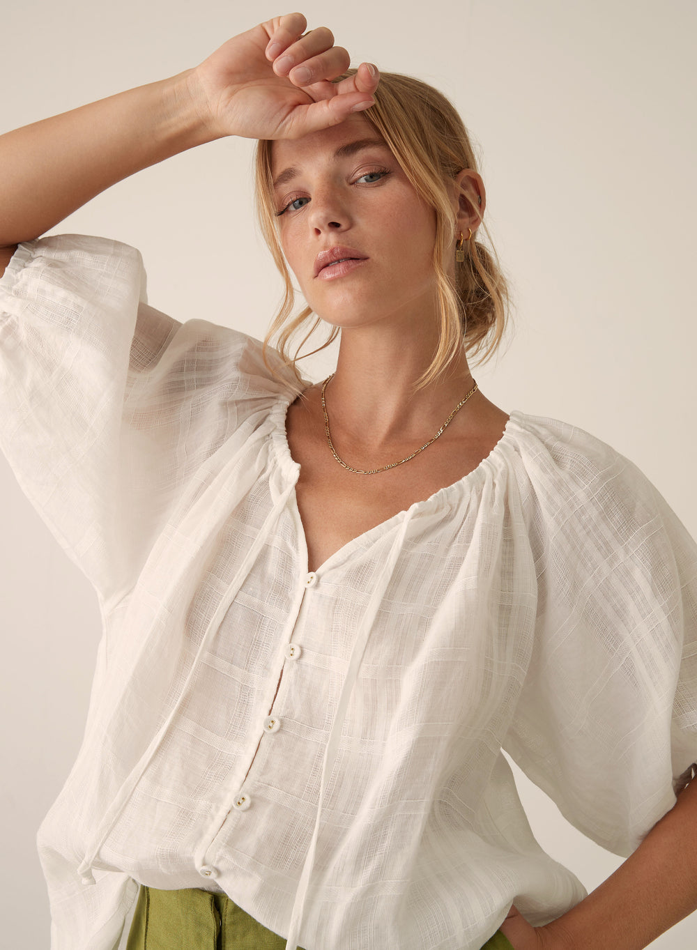 Esmaee - Amalfi Blouse - White