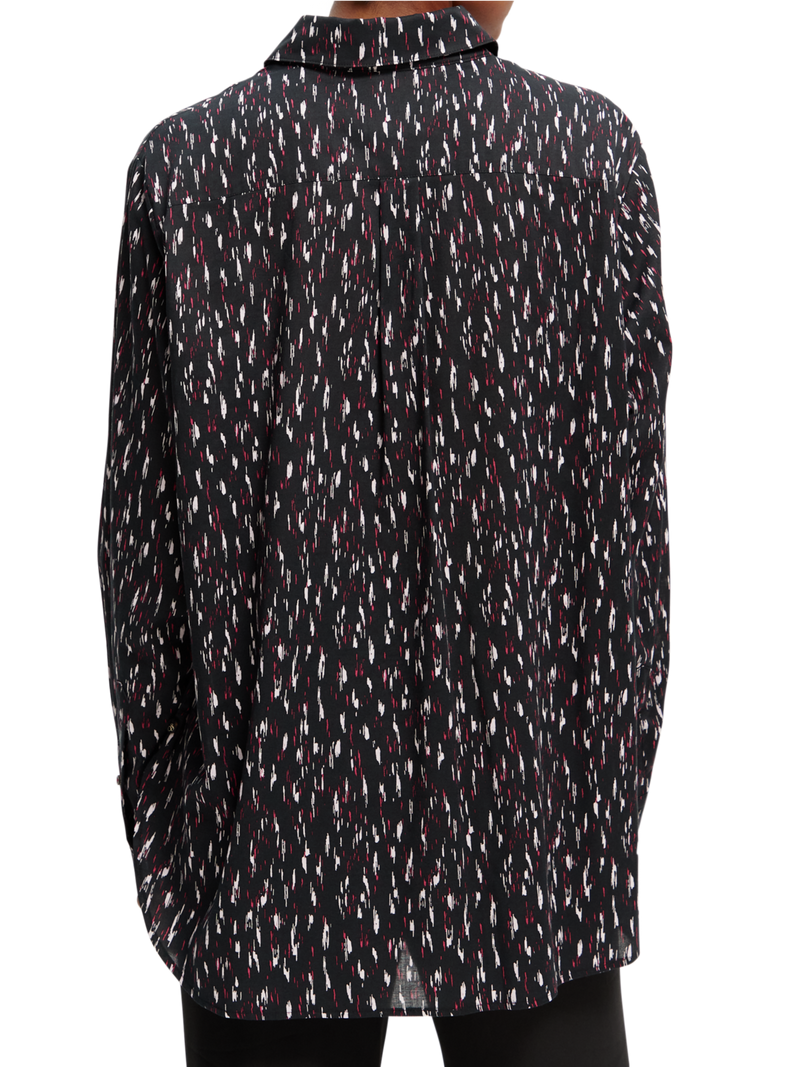 Maison Scotch - Oversized Printed Shirt - Ikat Rain