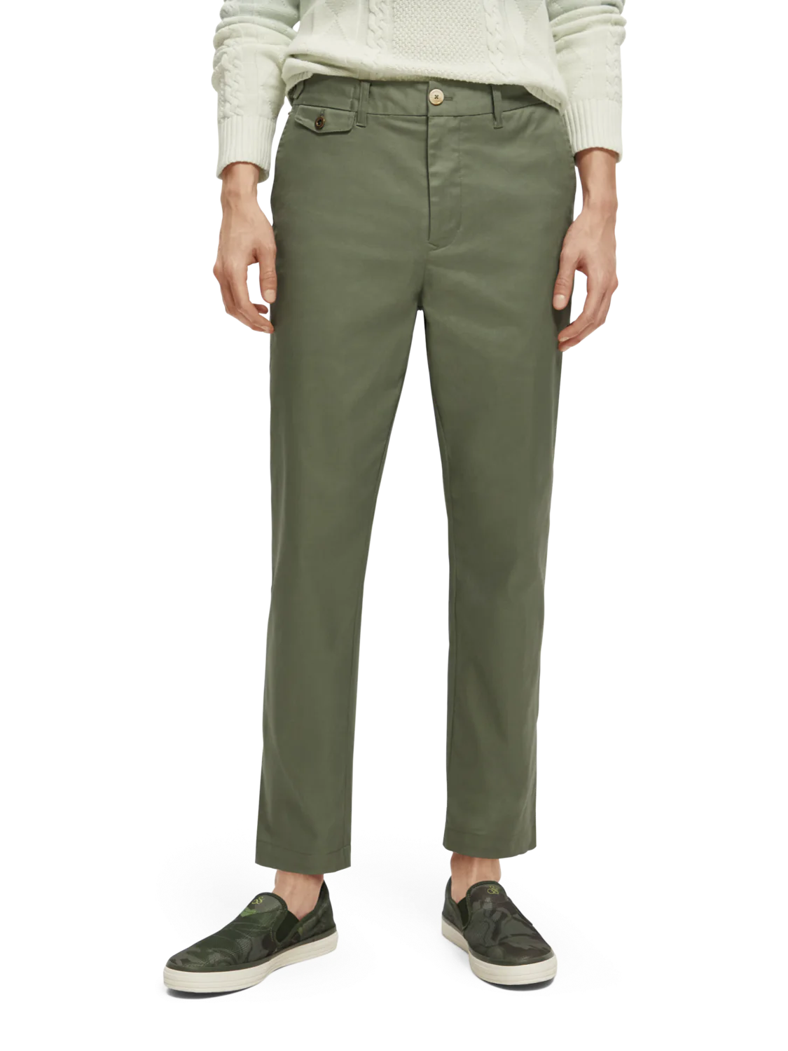 Scotch & Soda - The Drift Tapered Twill Chino - Army