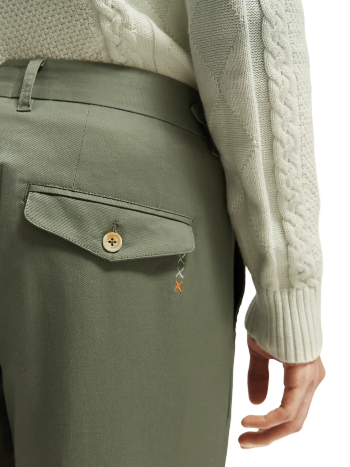 Scotch & Soda - The Drift Tapered Twill Chino - Army