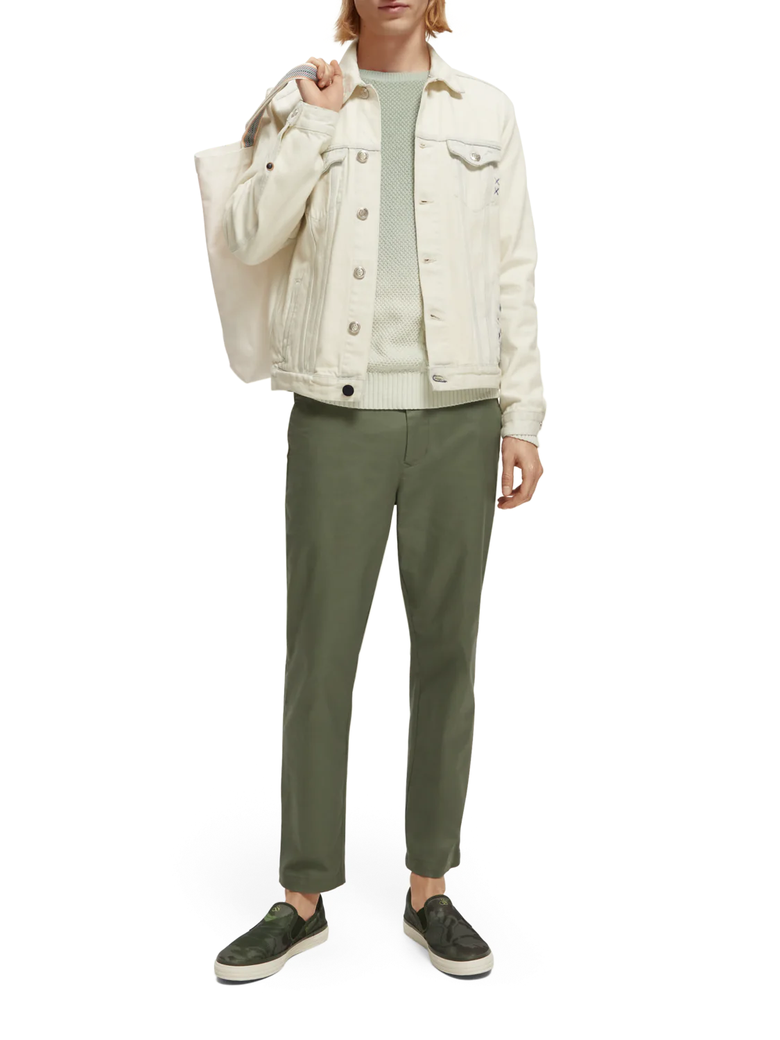 Scotch & Soda - The Drift Tapered Twill Chino - Army