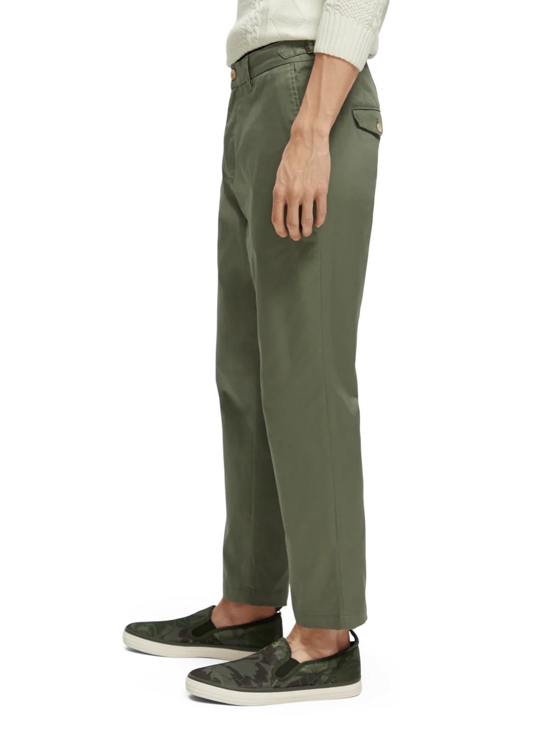 Scotch & Soda - The Drift Tapered Twill Chino - Army