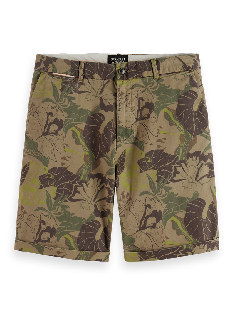 Scotch & Soda - Stuart Printed Chino Short - Camo Floral