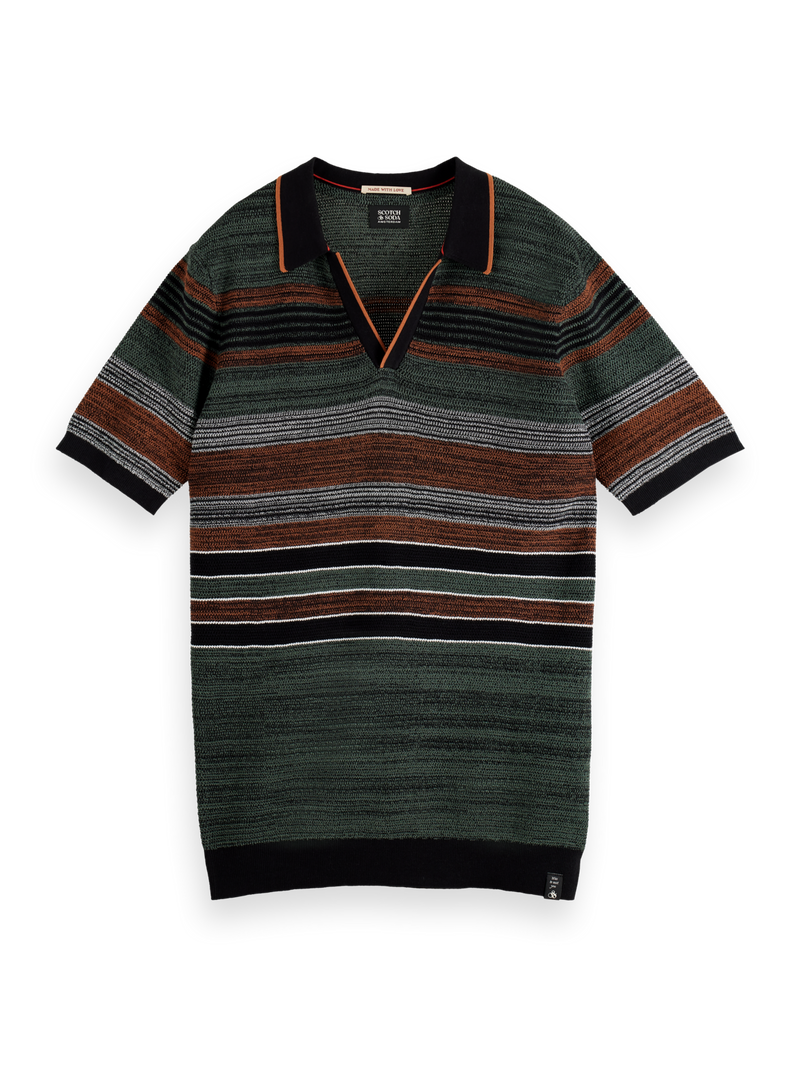 Scotch & Soda - Structure Knitted Polo - Multi Stripe