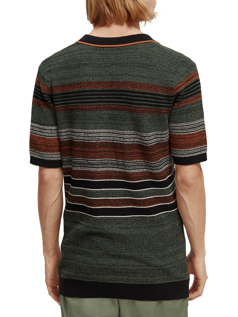 Scotch & Soda - Structure Knitted Polo - Multi Stripe
