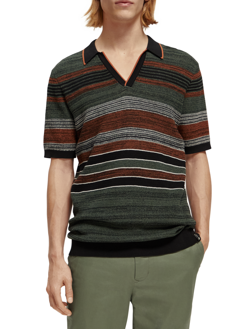 Scotch & Soda - Structure Knitted Polo - Multi Stripe