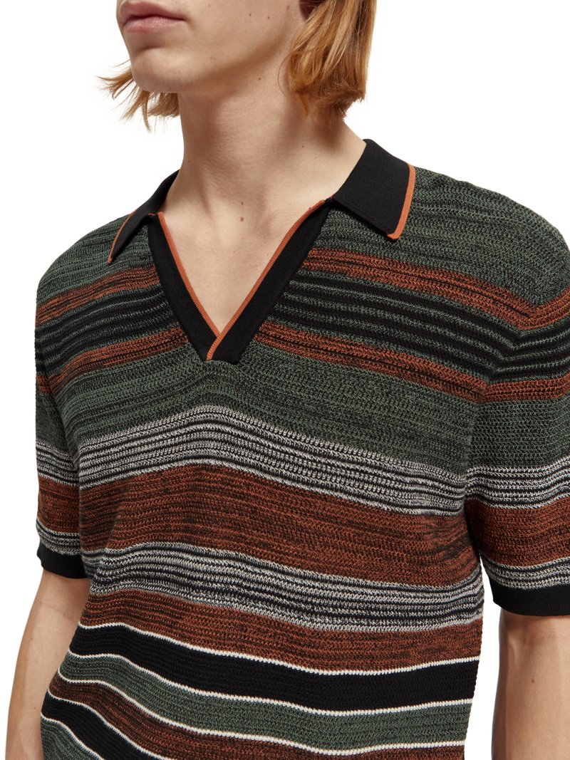 Scotch & Soda - Structure Knitted Polo - Multi Stripe