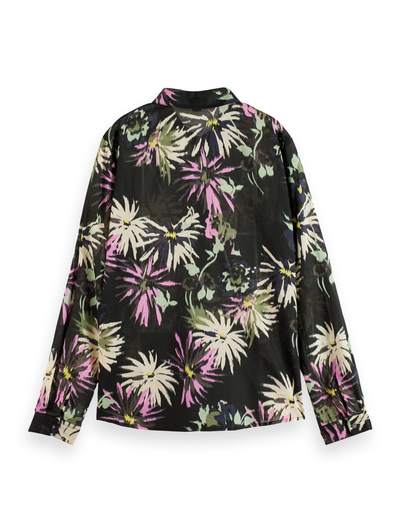 Maison Scotch - Regular Fit Printed Shirt - Aster Black