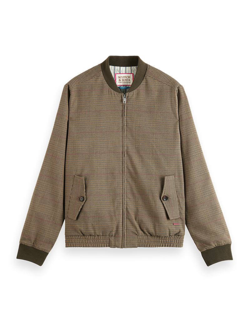 Scotch & Soda - Yarn-Dyed Bomber Jacket - Taupe Check