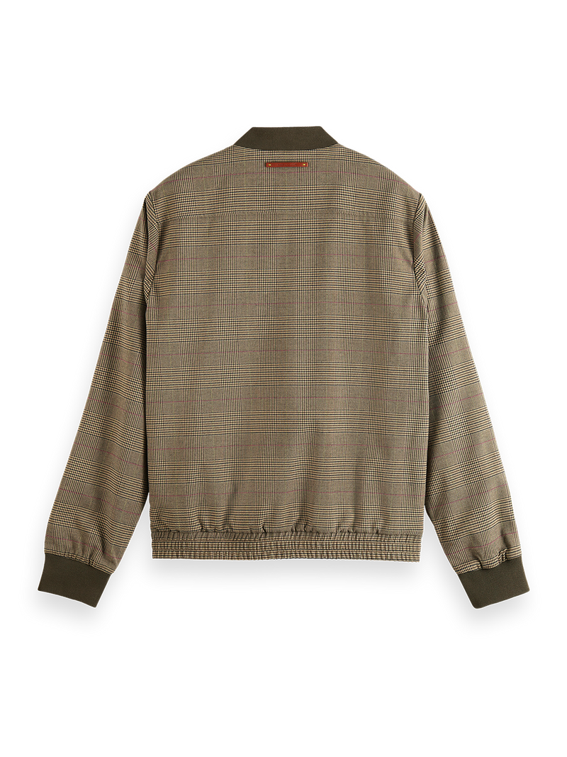 Scotch & Soda - Yarn-Dyed Bomber Jacket - Taupe Check