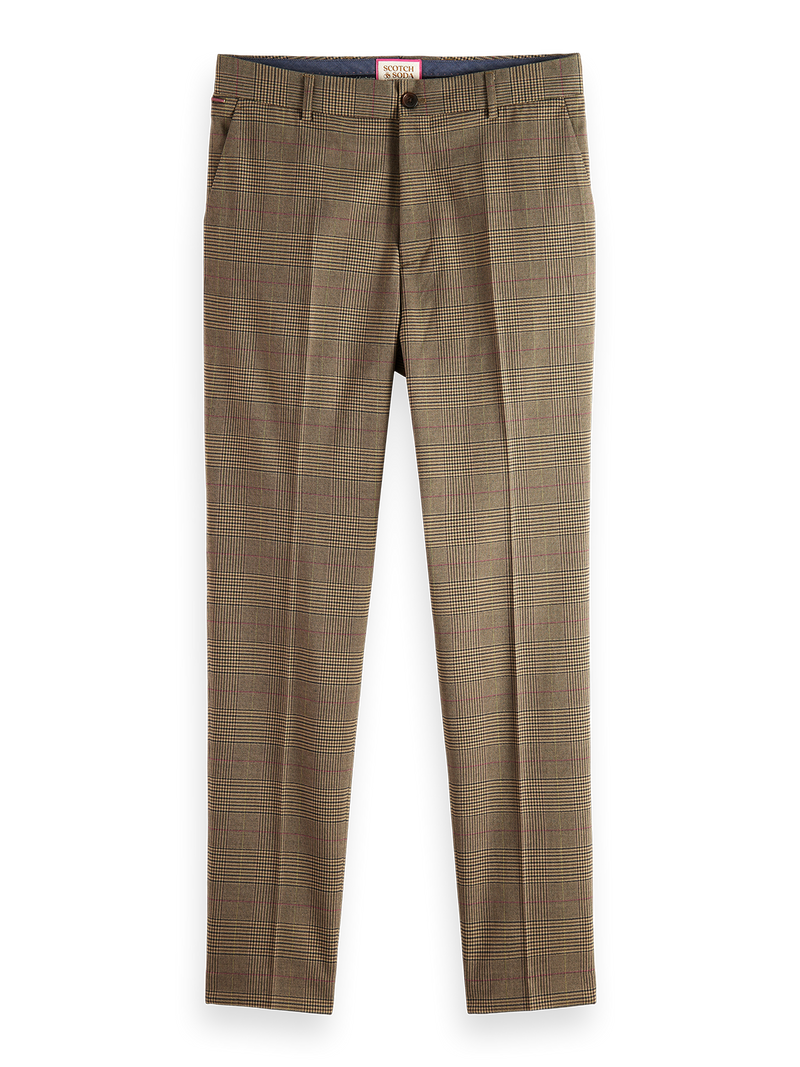 Scotch & Soda - Slim Tapered Yarn-Dyed Check Chino - Taupe Check