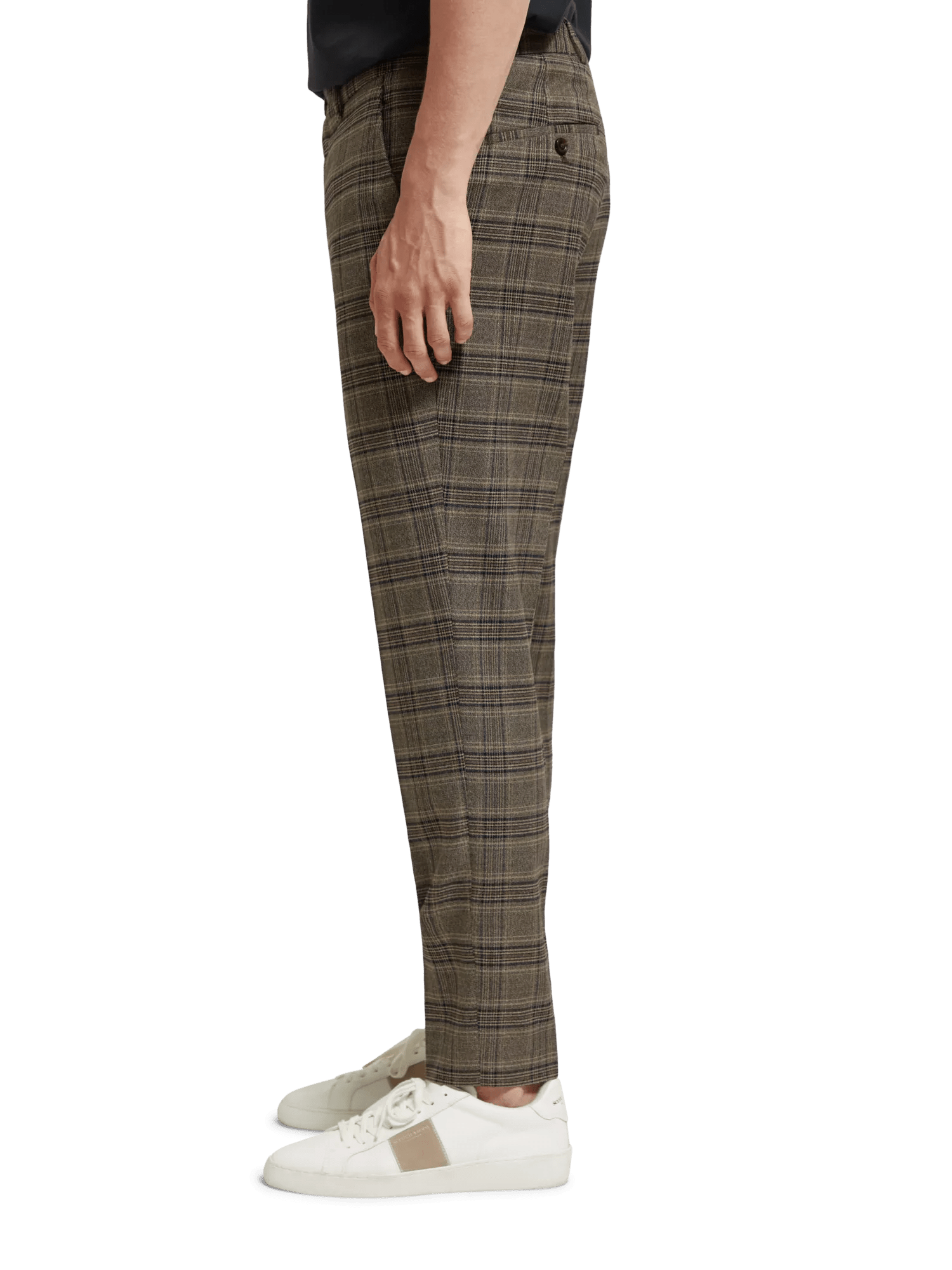 Scotch & Soda - The Irving Slim Tapered Chino - Camel Night Check