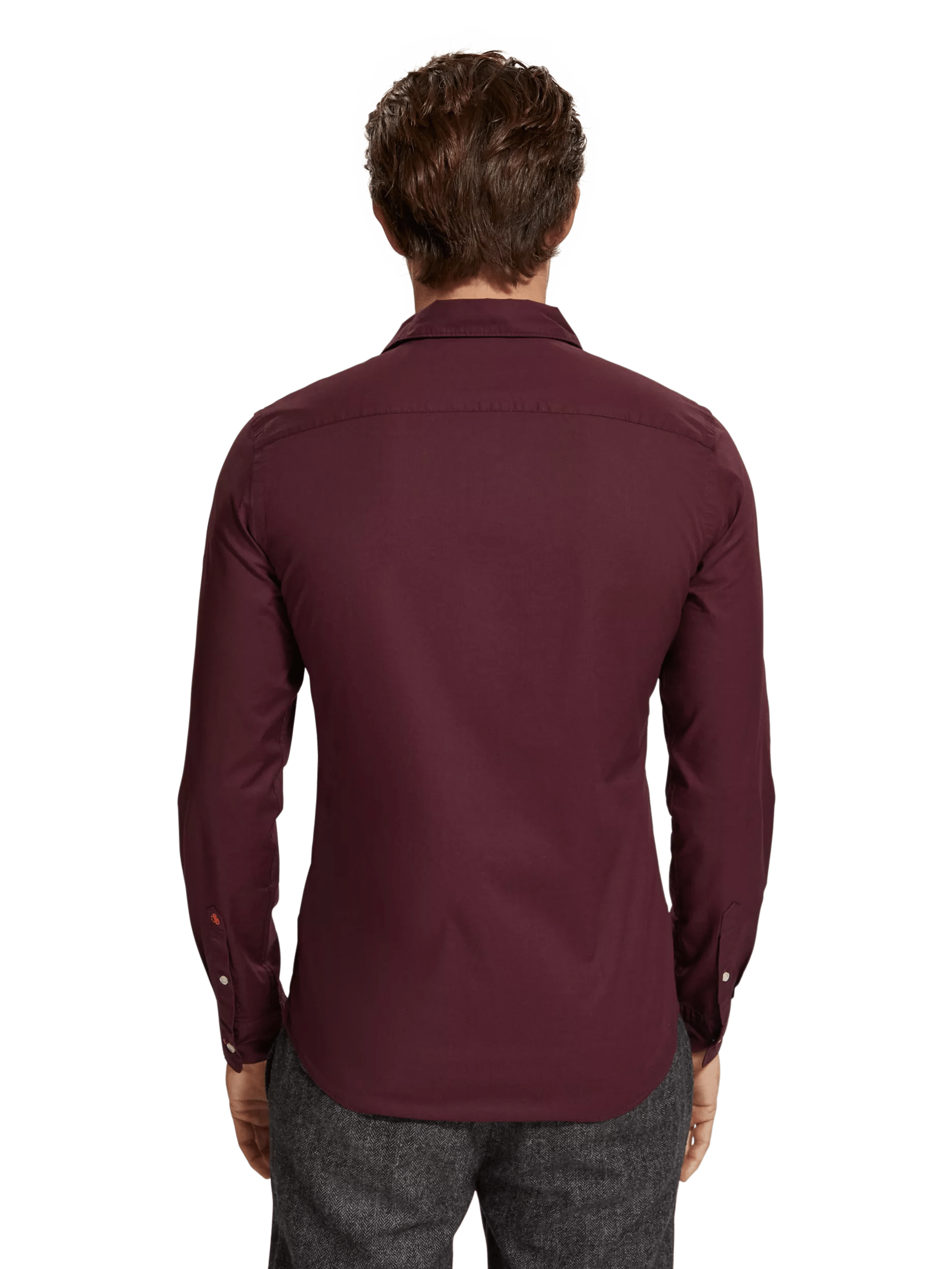 Scotch & Soda - Slim Fit Poplin Shirt - Berry Wine