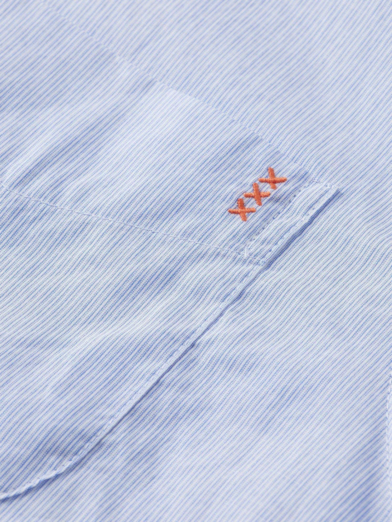 Scotch & Soda - Micro Stripe Shirt - Blue Stripe