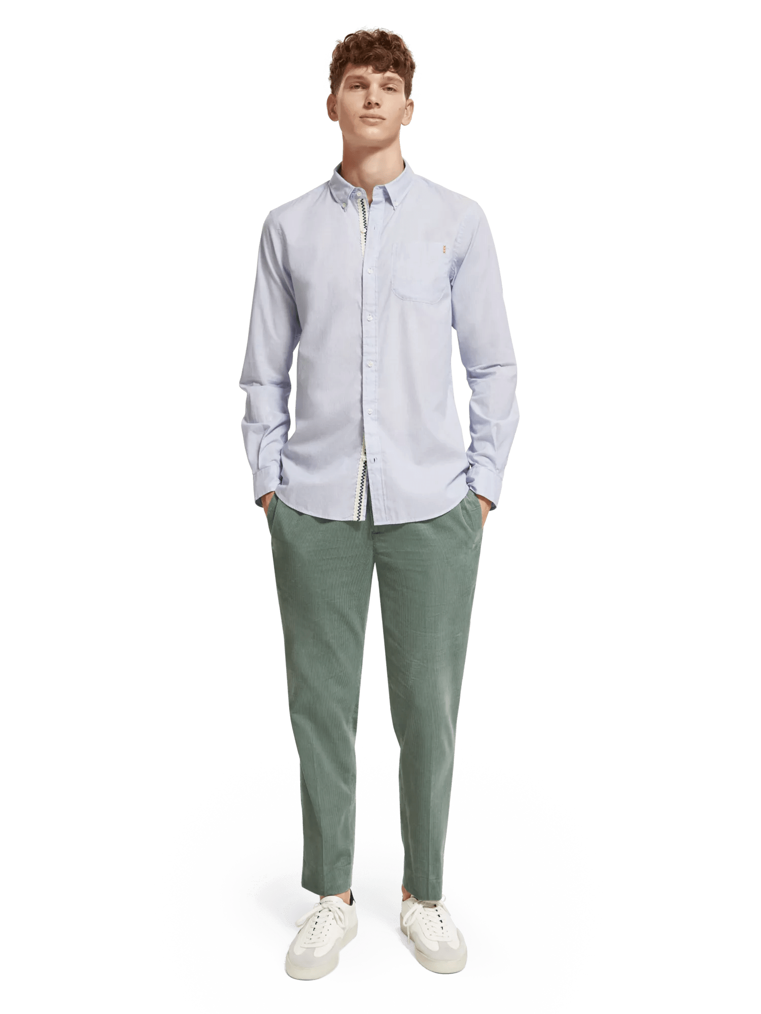 Scotch & Soda - Micro Stripe Shirt - Blue Stripe