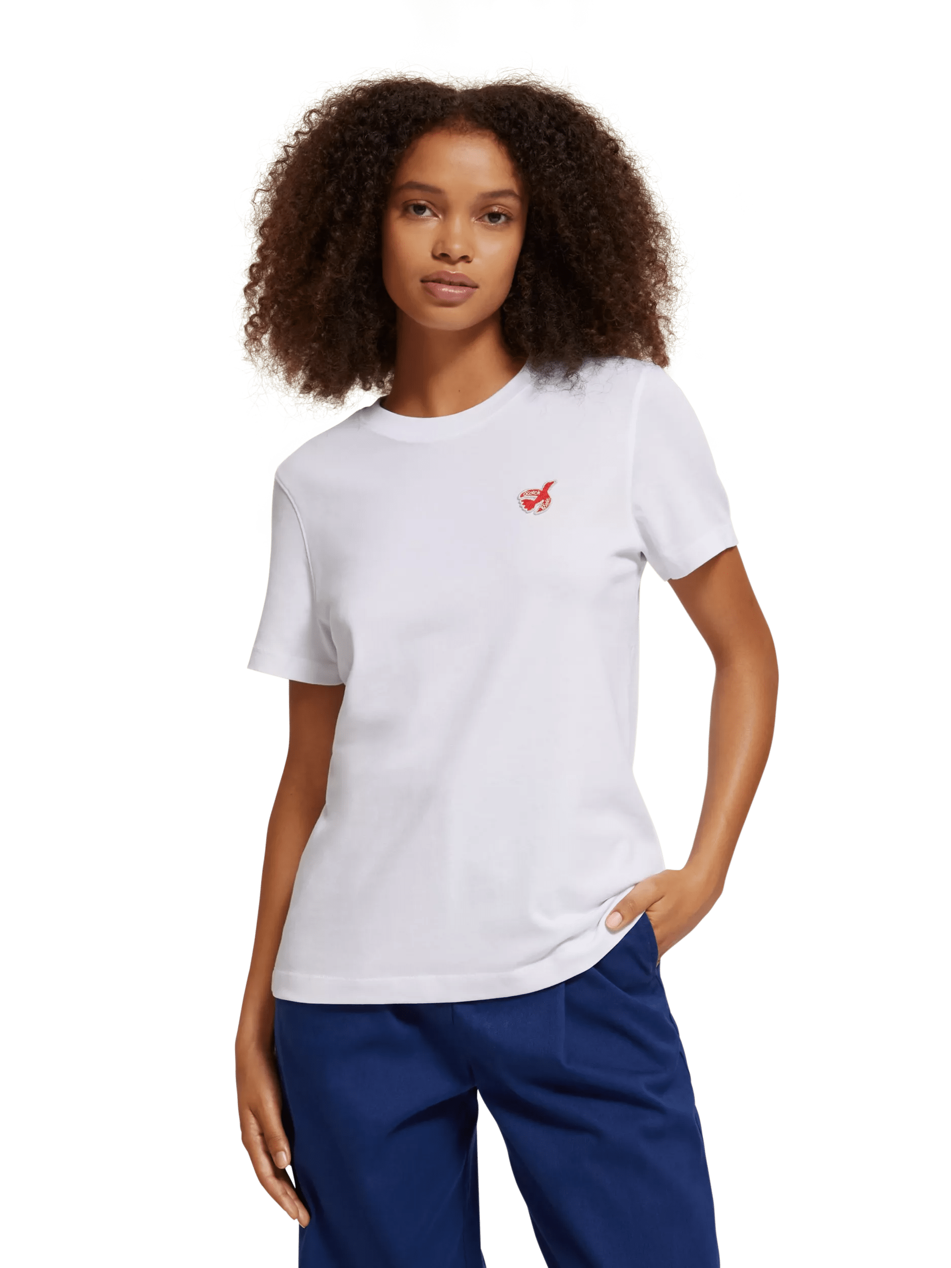 Maison Scotch - Regular Fit Tee - White