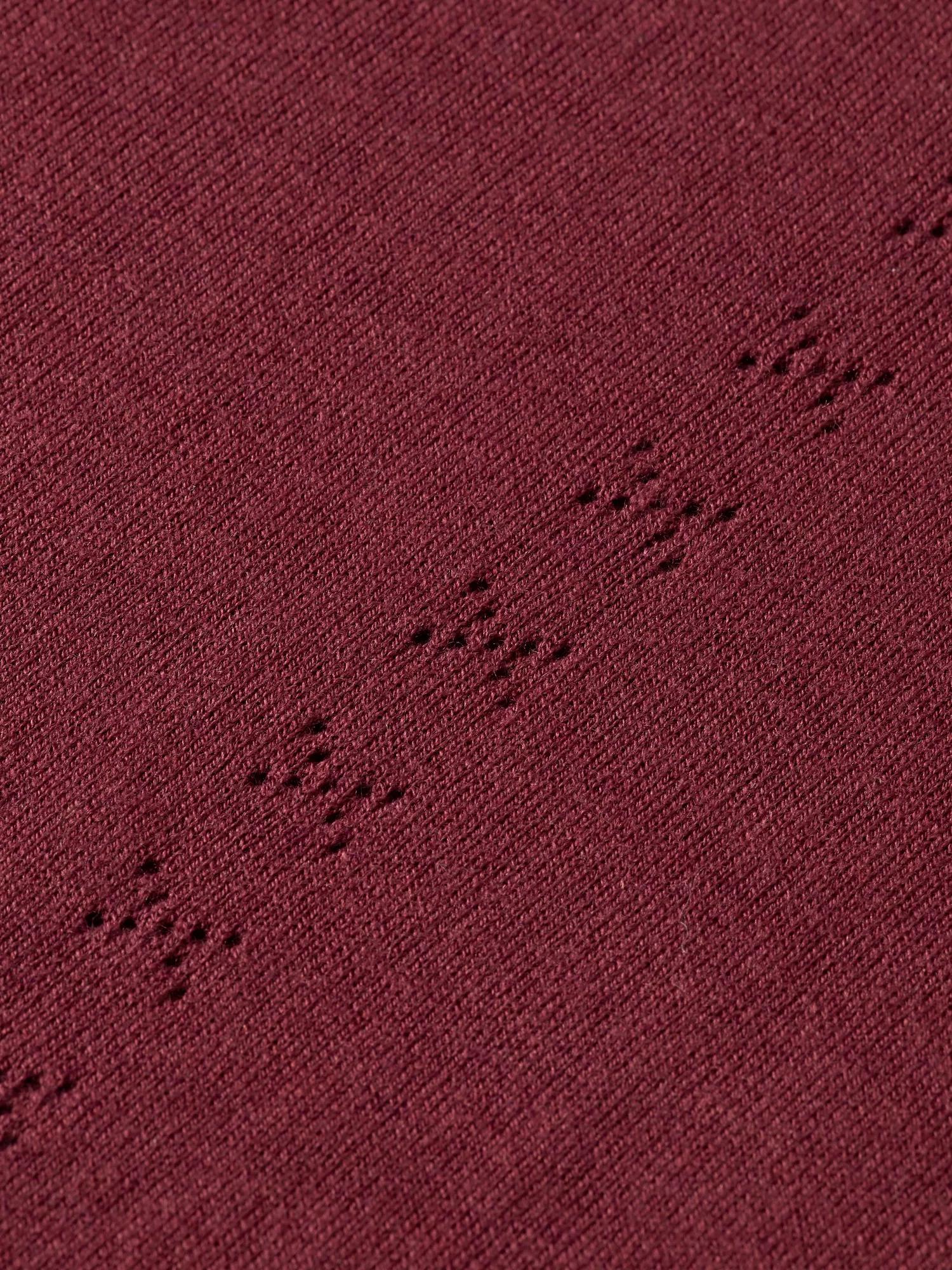 Maison Scotch - Short Sleeved Crewneck Sweater - Bordeaux