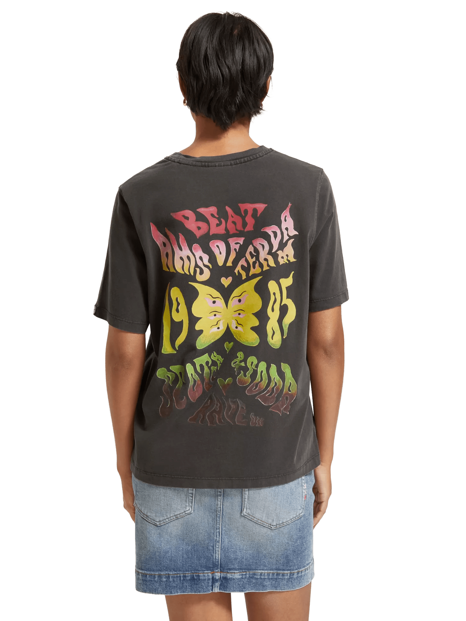 Maison Scotch - Amsterdam Beat Relaxed Fit Tee - Evening Black