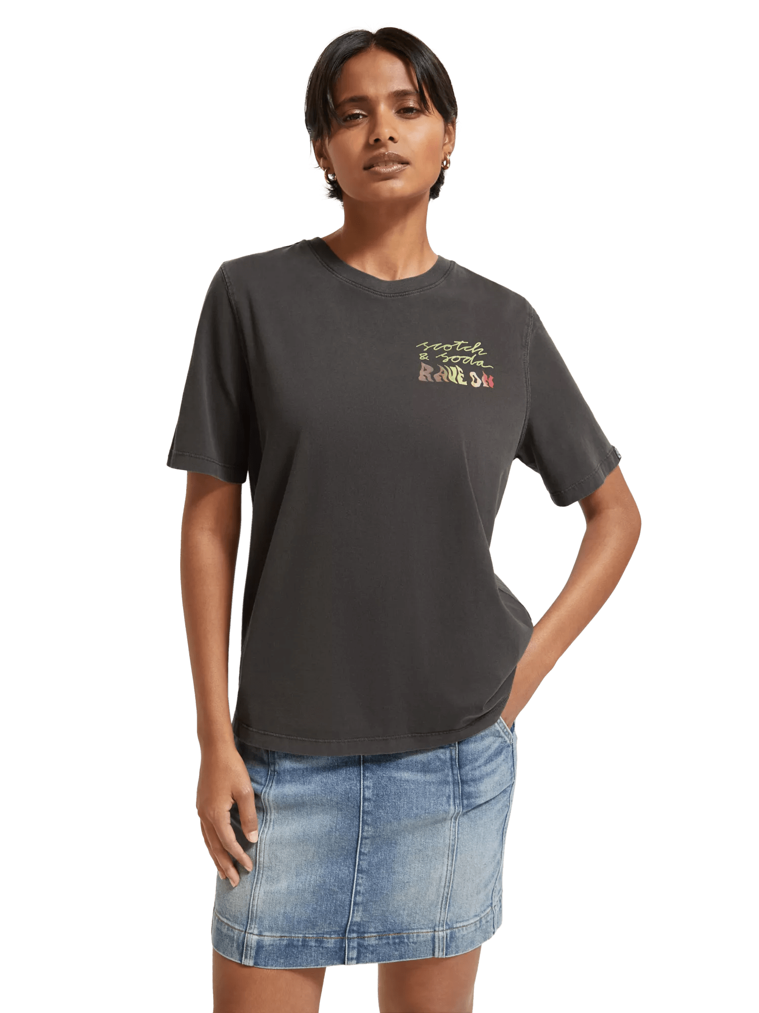 Maison Scotch - Amsterdam Beat Relaxed Fit Tee - Evening Black