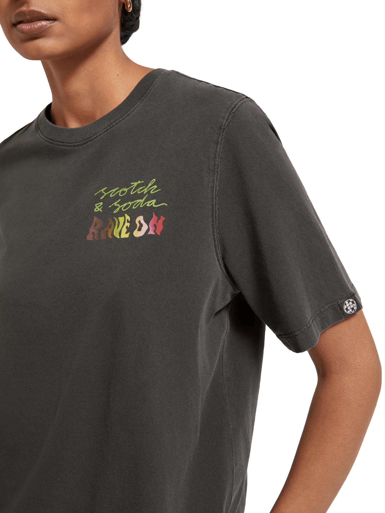 Maison Scotch - Amsterdam Beat Relaxed Fit Tee - Evening Black
