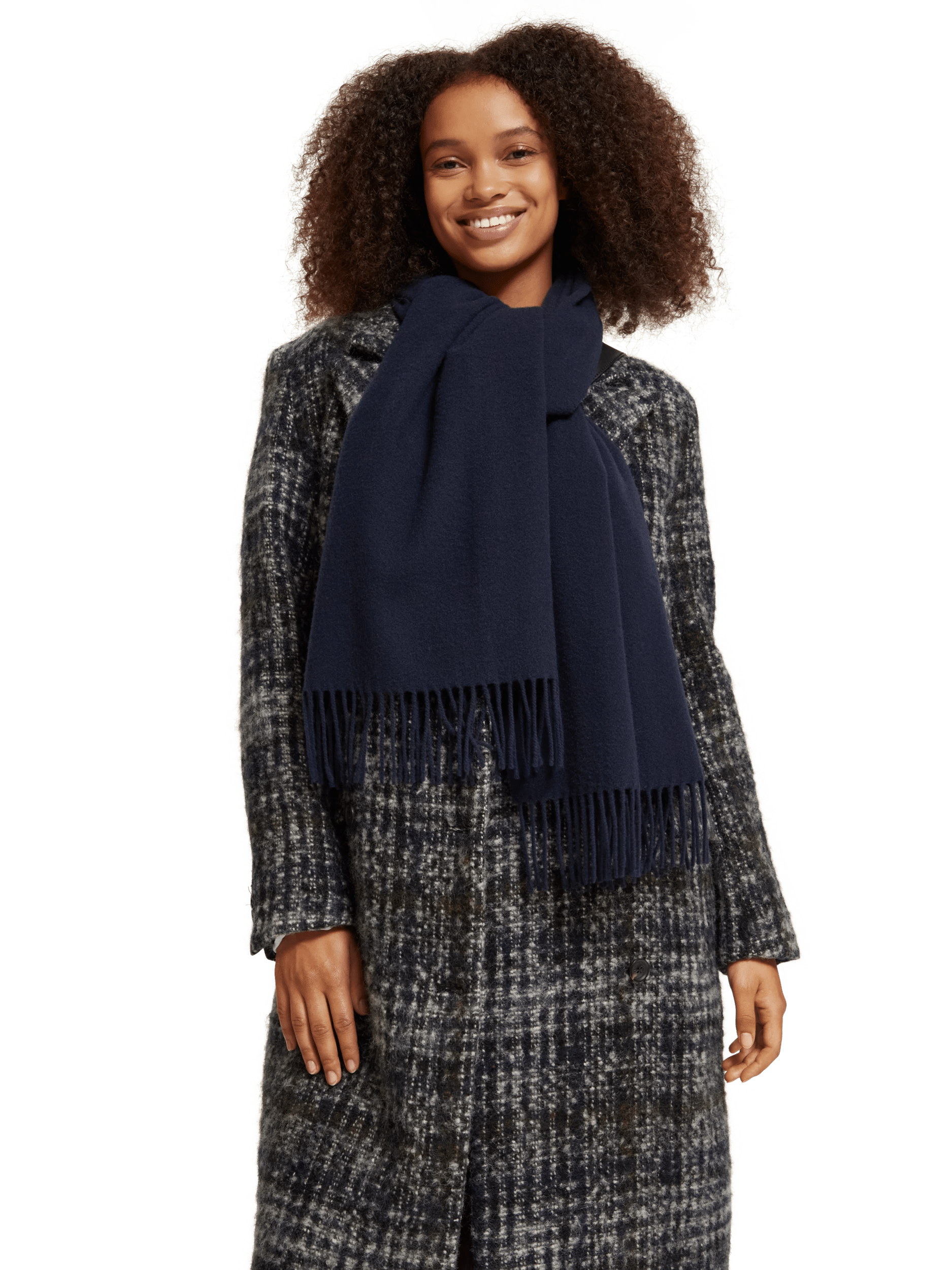 Scotch & Soda - Unisex Virgin Wool Scarf - Night