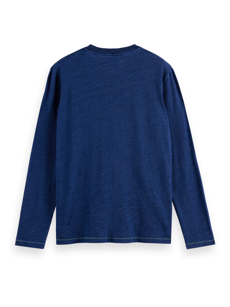 Scotch & Soda - Indigo LS Organic Cotton Tee - Navy