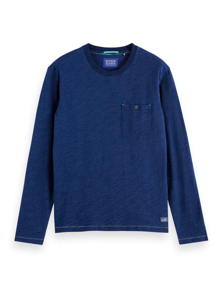 Scotch & Soda - Indigo LS Organic Cotton Tee - Navy