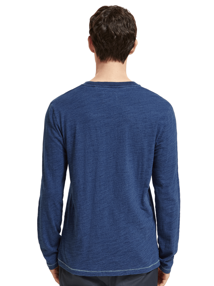 Scotch & Soda - Indigo LS Organic Cotton Tee - Navy