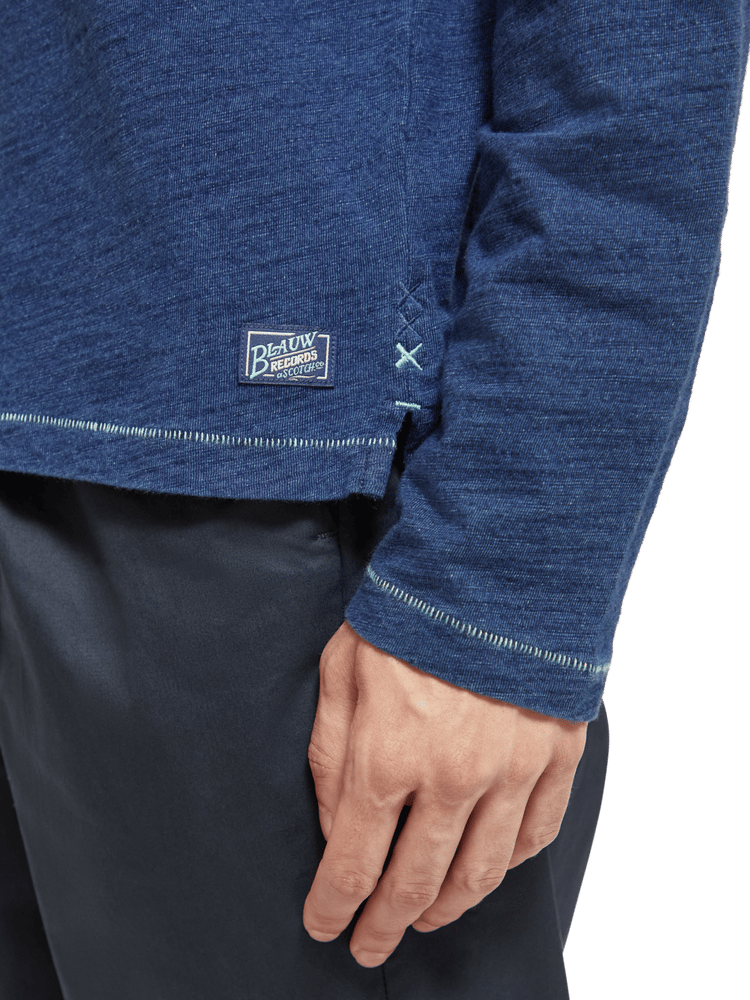 Scotch & Soda - Indigo LS Organic Cotton Tee - Navy