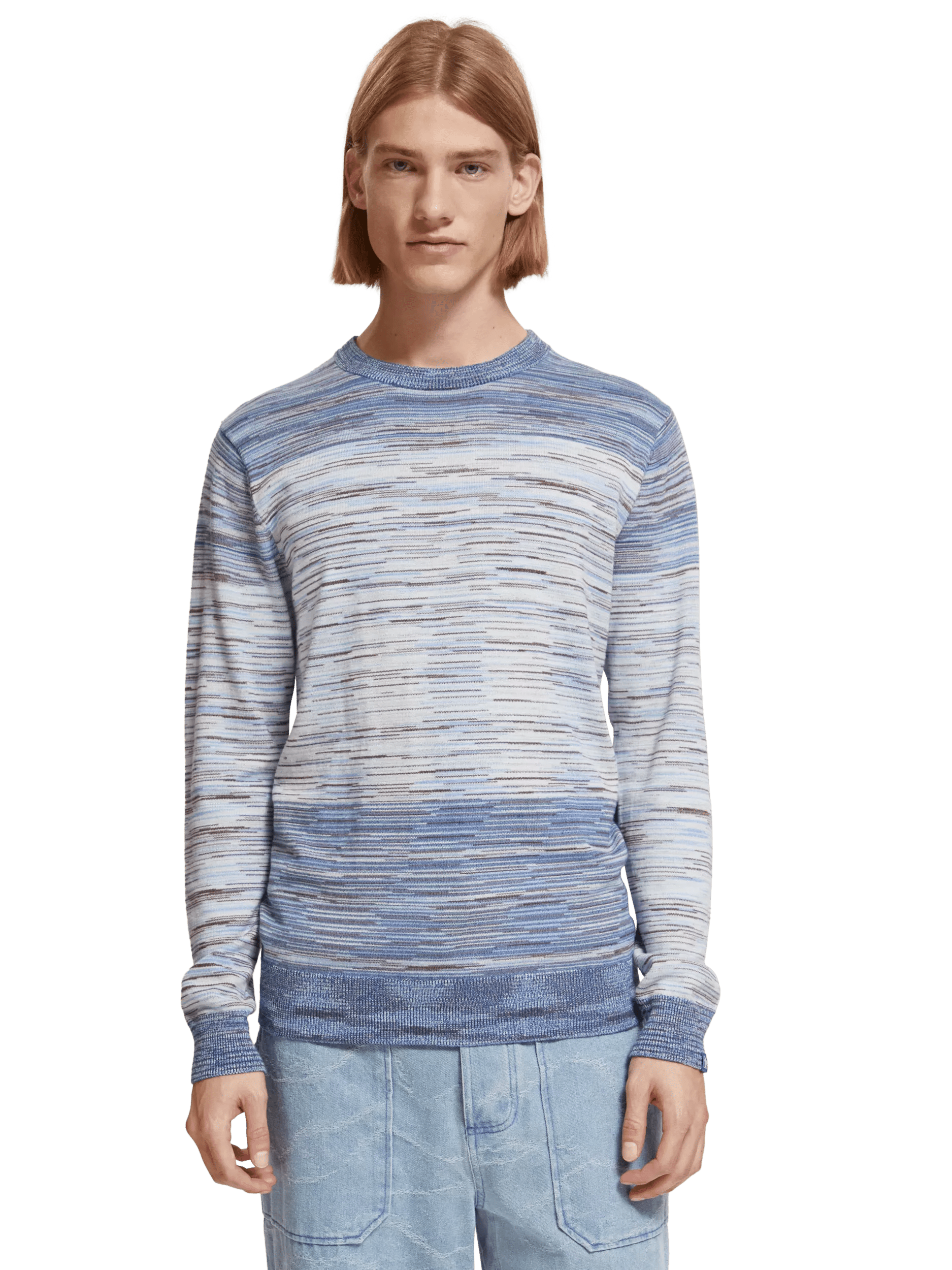 Scotch & Soda - Gradient Crewneck Sweater - Ocean Mist