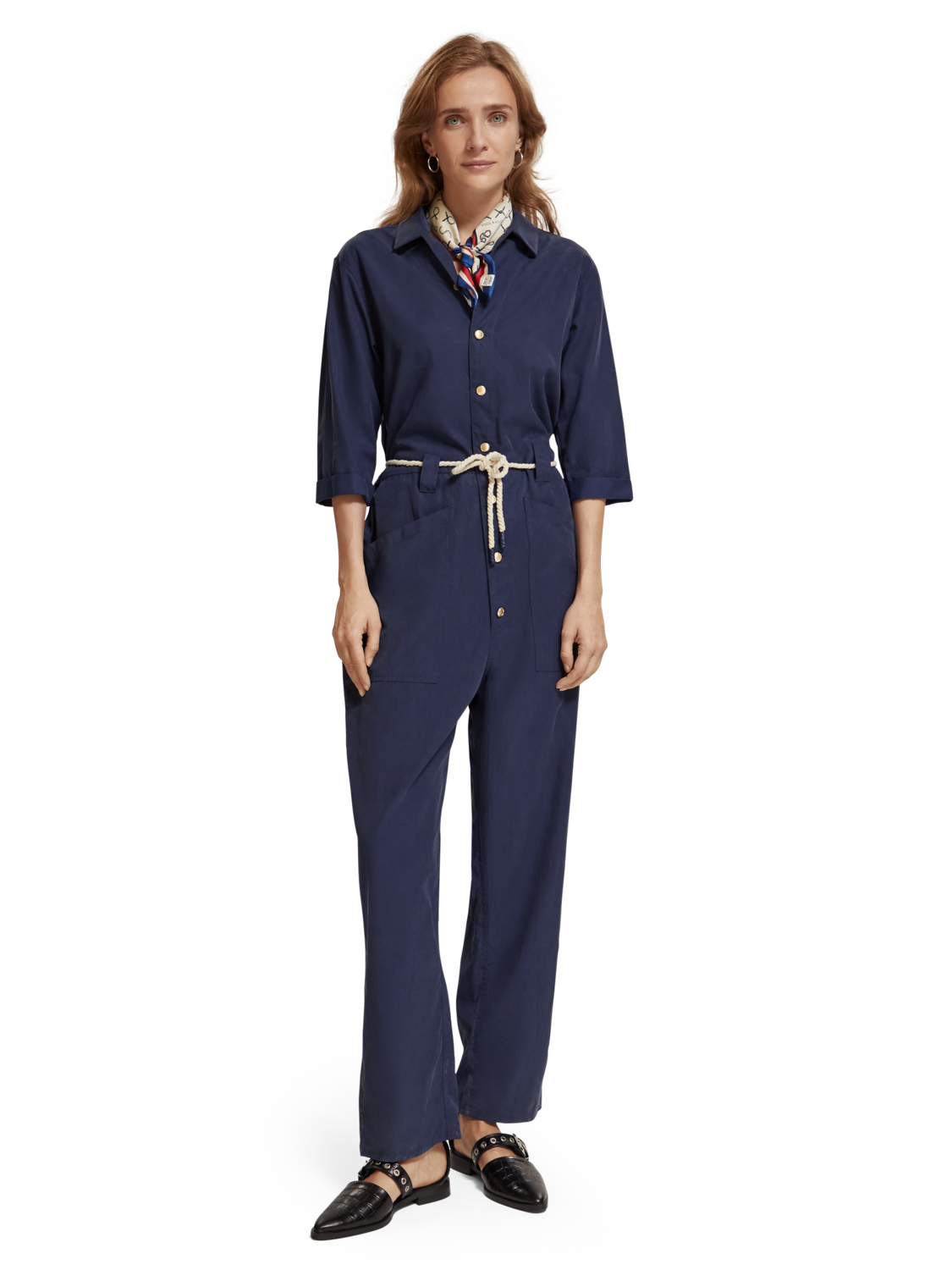 Maison Scotch - Utility Jumpsuit - Navy Blue