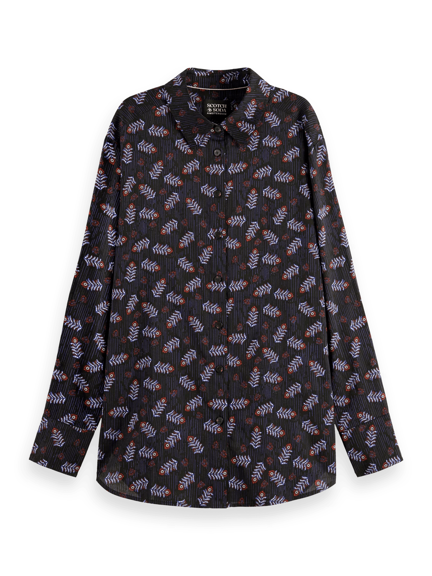 Maison Scotch - Relaxed Fit LS Shirt - Folk Floral