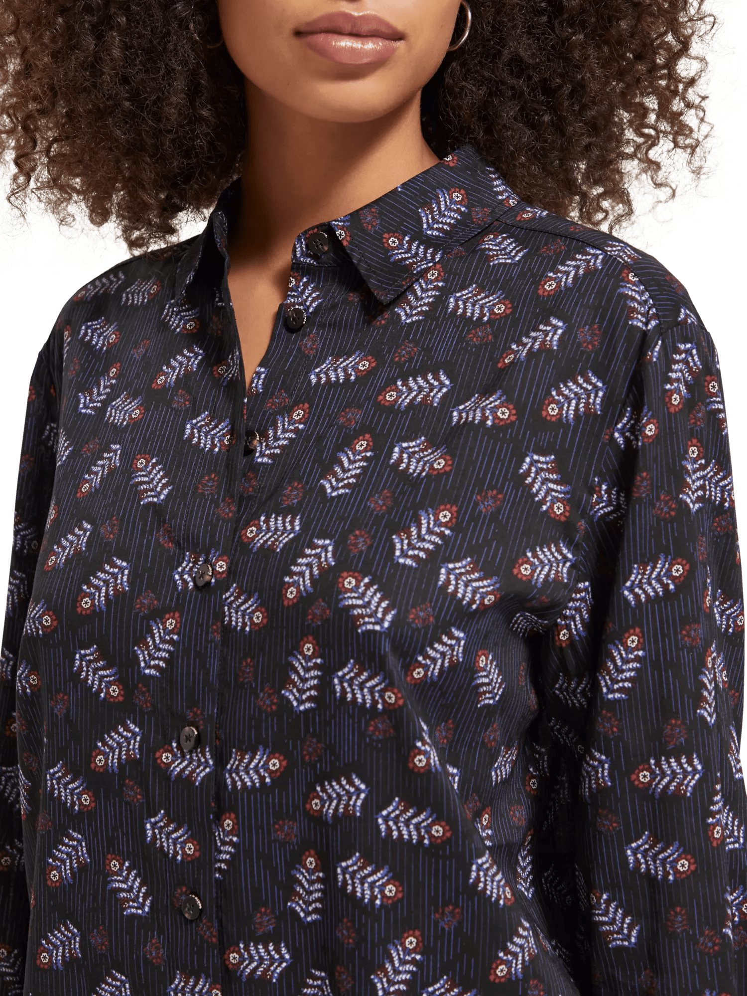 Maison Scotch - Relaxed Fit LS Shirt - Folk Floral