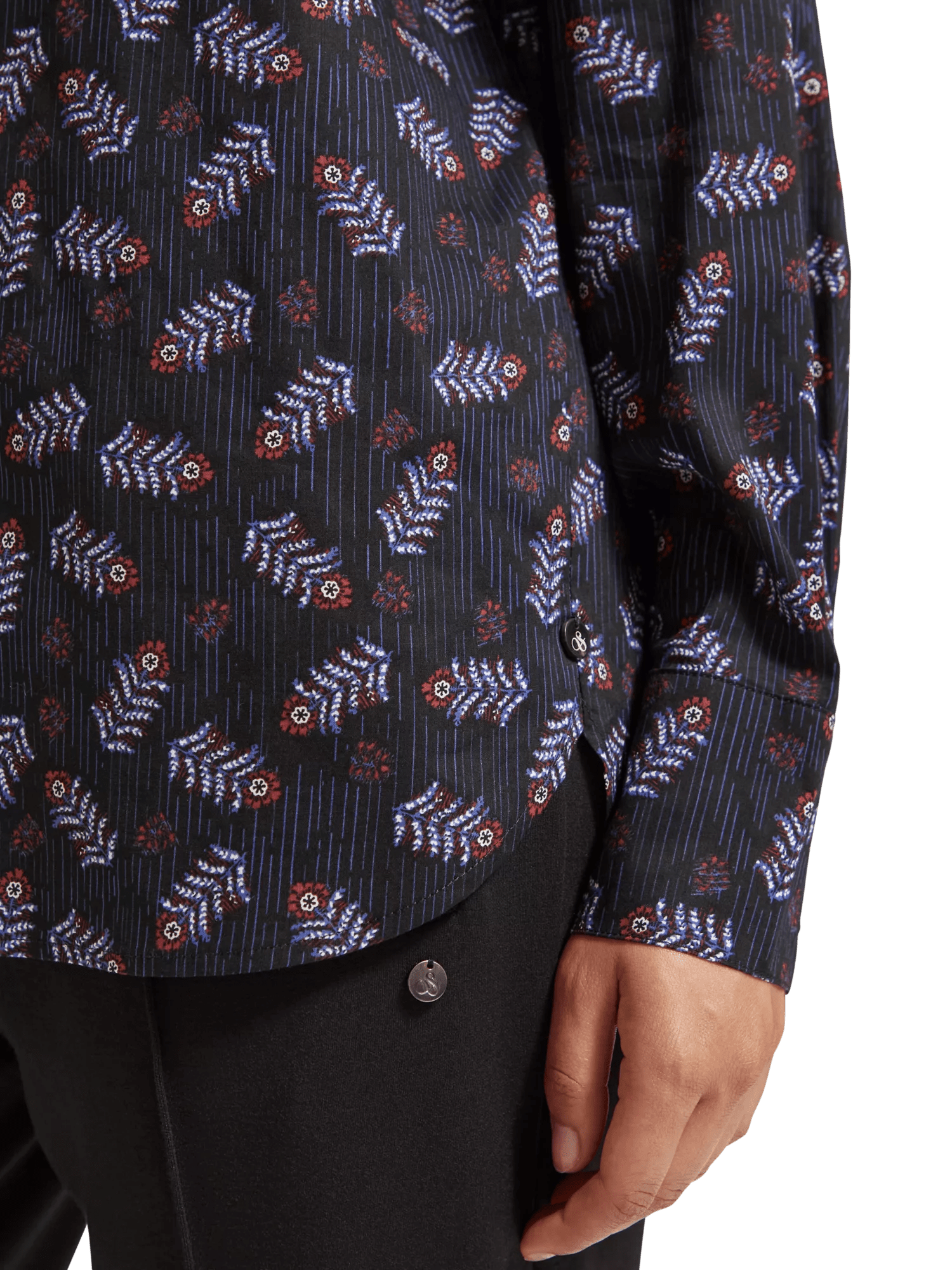 Maison Scotch - Relaxed Fit LS Shirt - Folk Floral