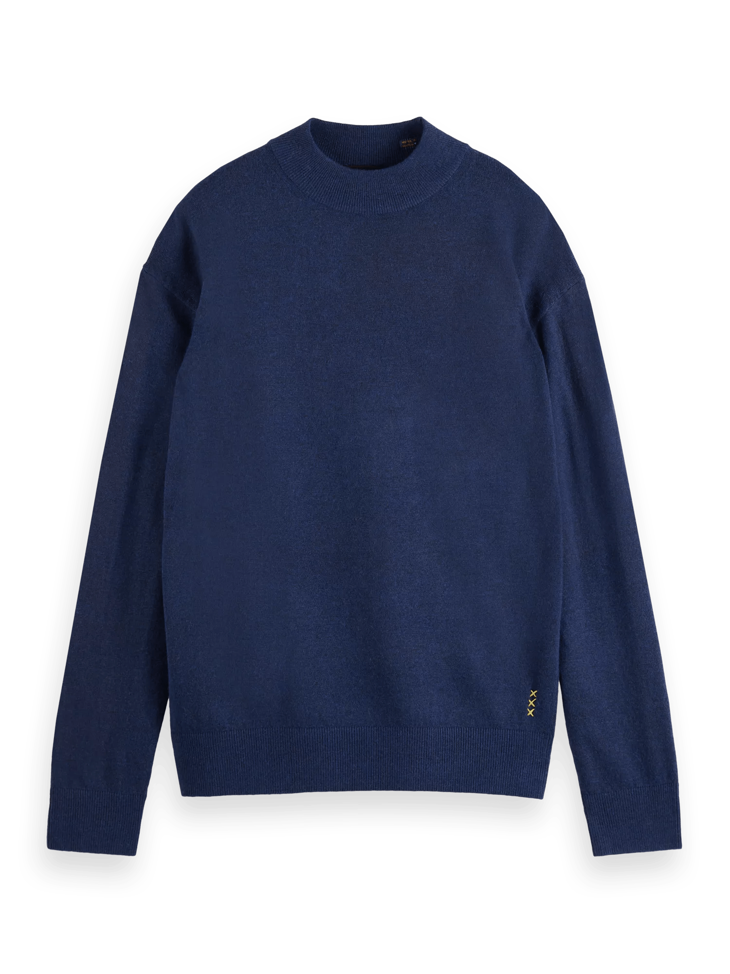 Scotch & Soda - Dropped Shoulder Mock Neck Sweater - Night