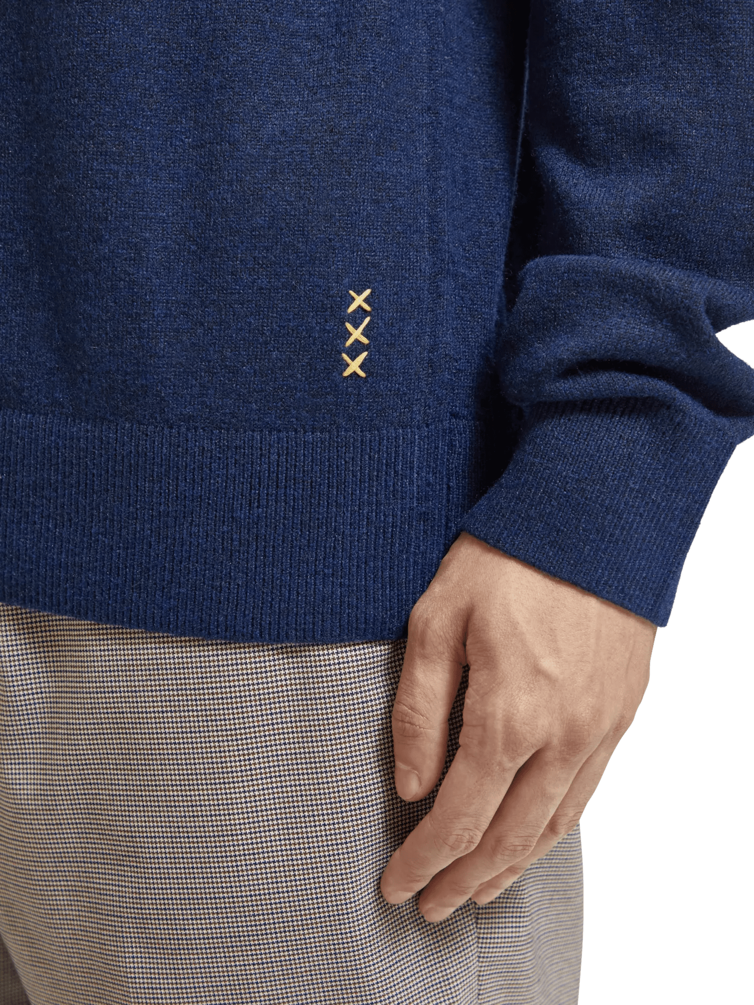 Scotch & Soda - Dropped Shoulder Mock Neck Sweater - Night