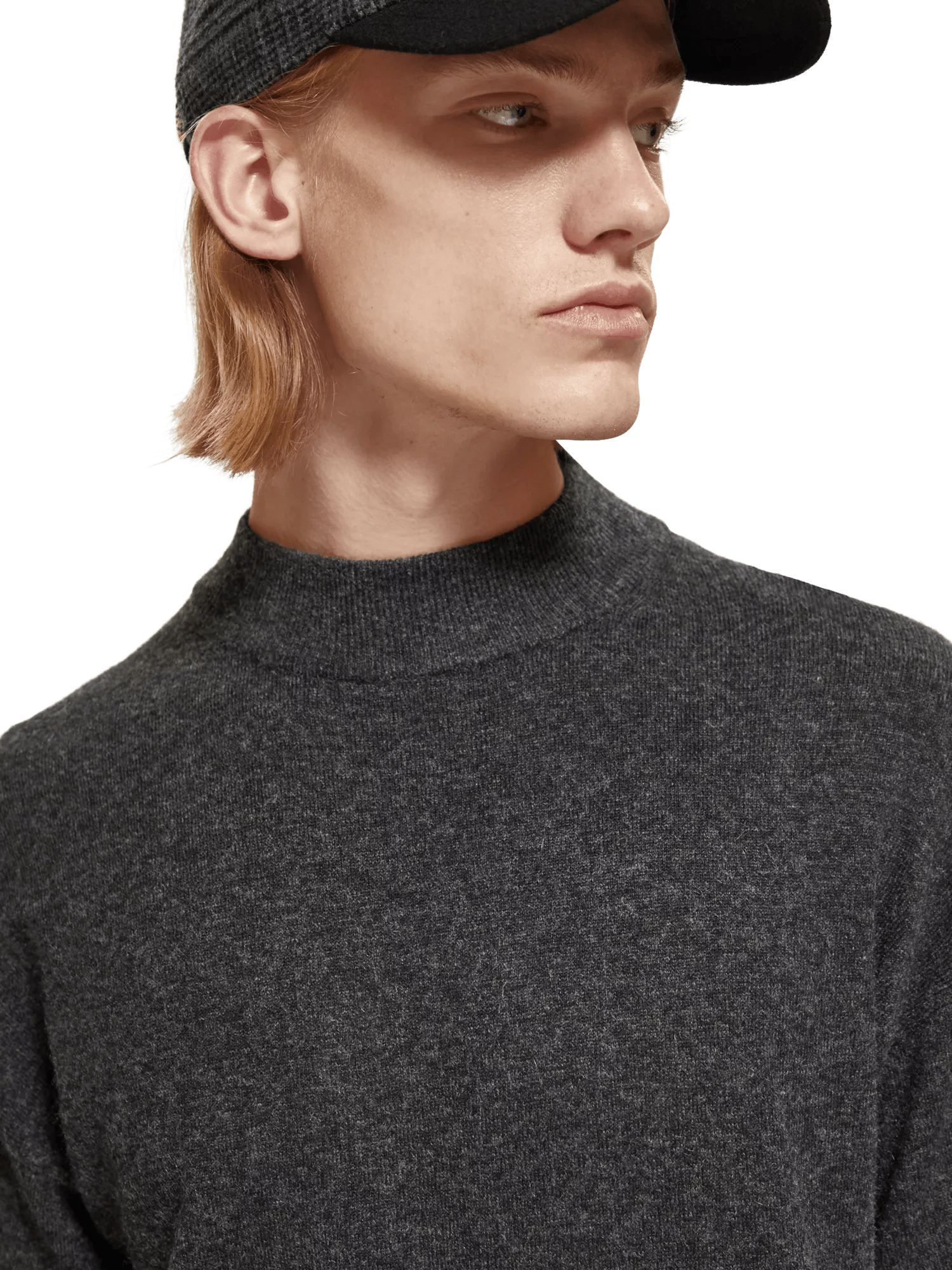 Scotch & Soda - Dropped Shoulder Mock Neck Sweater - Moondust