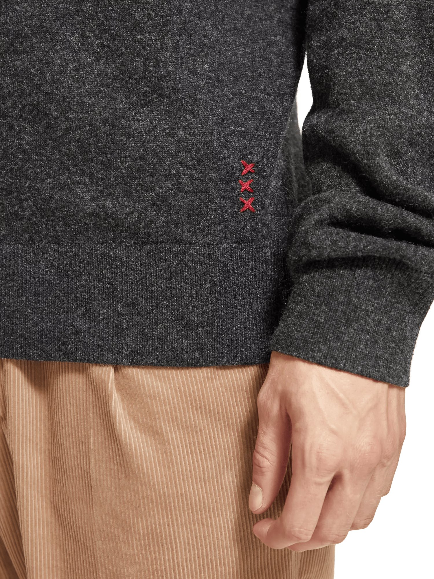 Scotch & Soda - Dropped Shoulder Mock Neck Sweater - Moondust