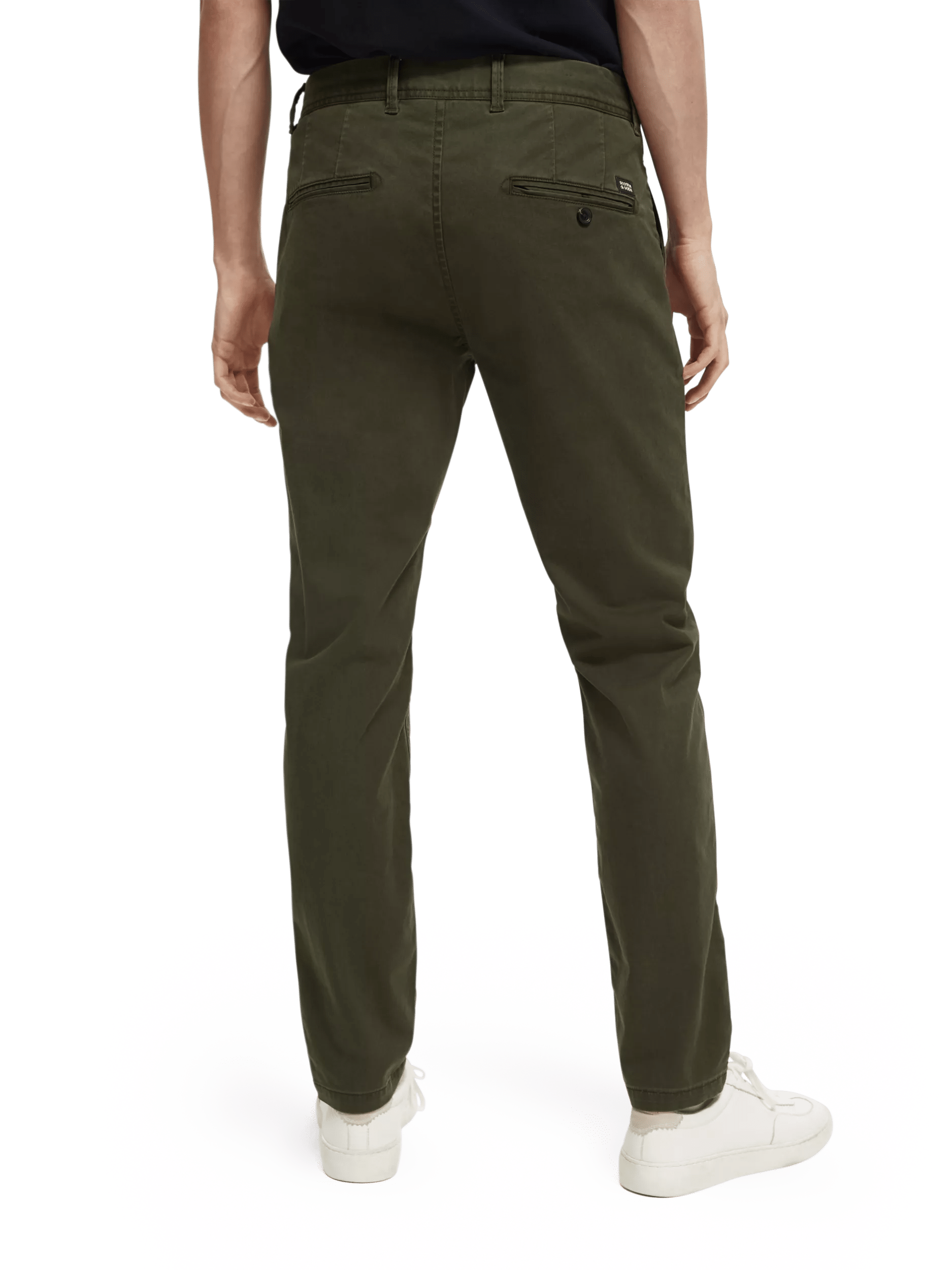 Scotch & Soda - Stuart Regular Slim Fit Chino - Military