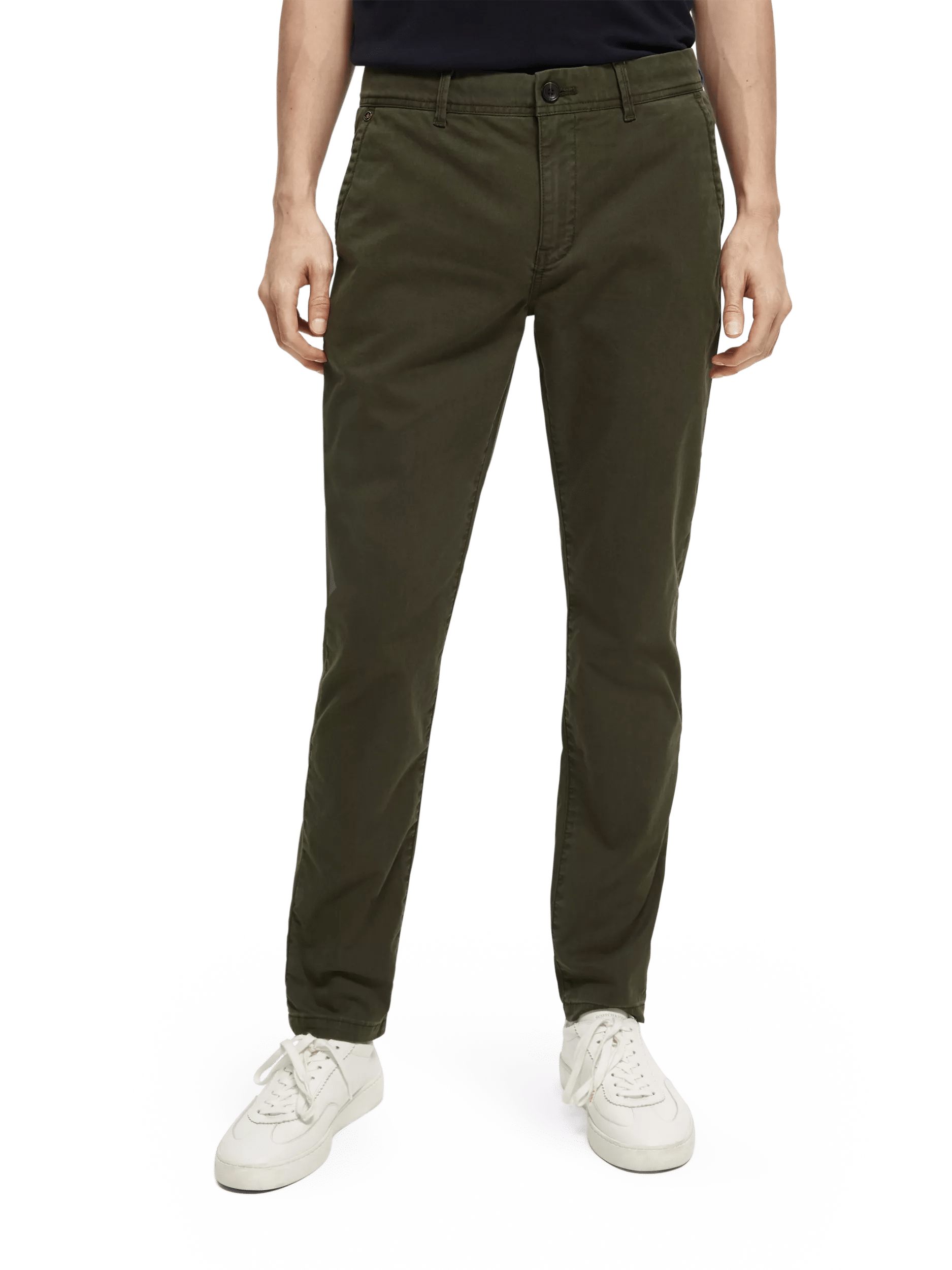 Scotch & Soda - Stuart Regular Slim Fit Chino - Military
