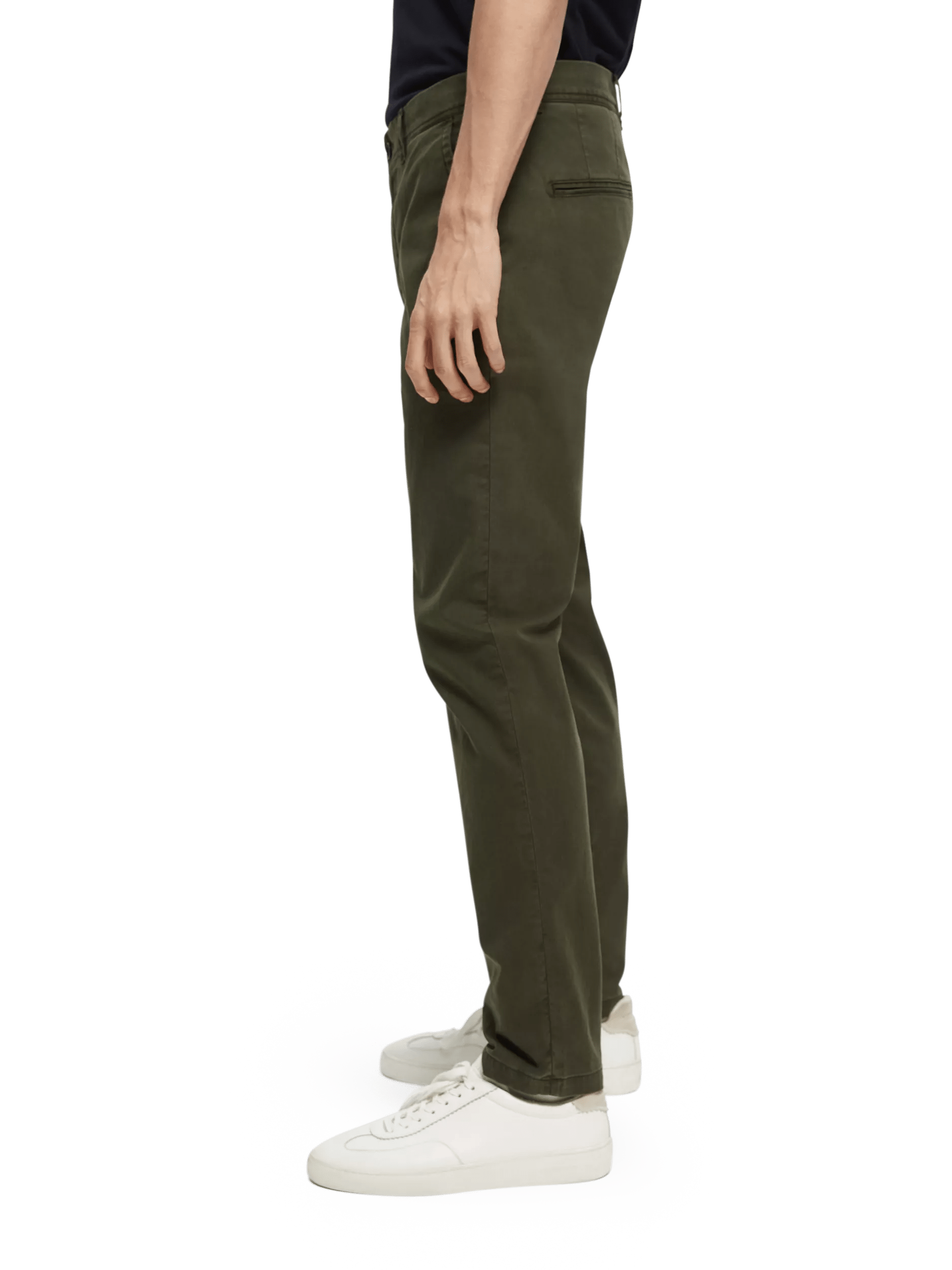 Scotch & Soda - Stuart Regular Slim Fit Chino - Military