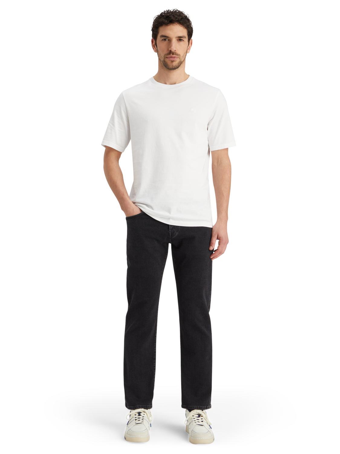 Scotch & Soda - Essential Regular Fit Logo Tee - White